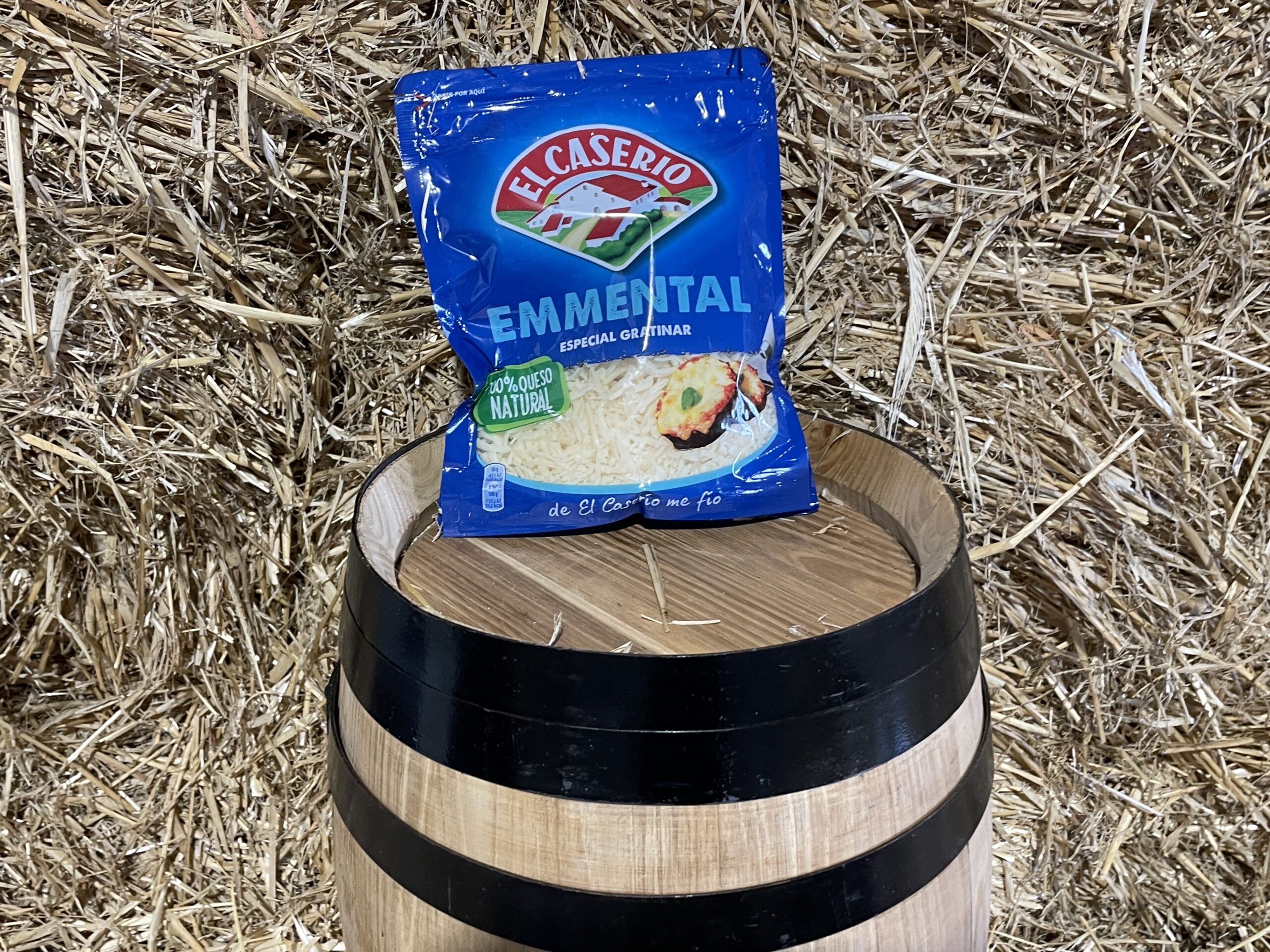 El Caserío Emmental Shredded Cheese 130gr