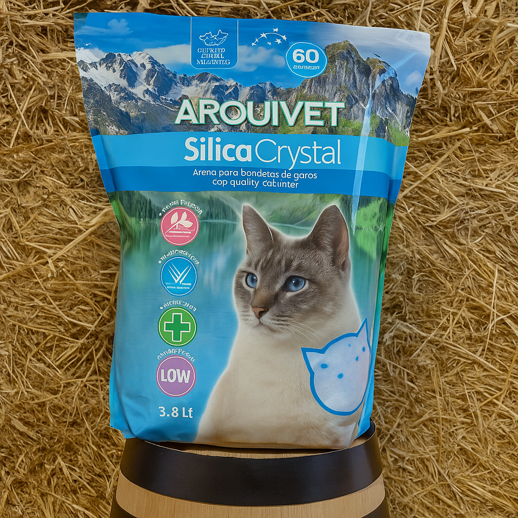 Arquivet SilicaCrystal Cat Litter – Hygienic Silica Sand for Cats